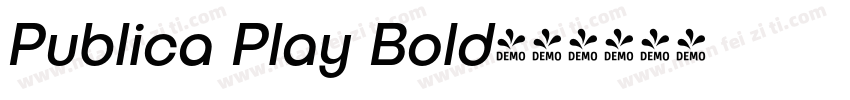 Publica Play Bold字体转换